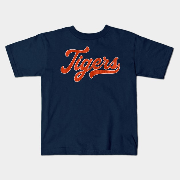 Tigers Embroided Kids T-Shirt by CovpaTees